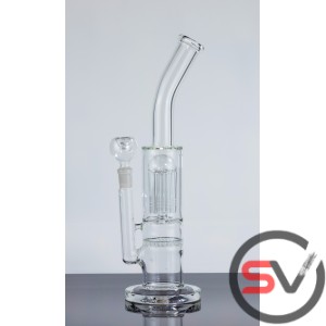 CURVED NECK JELLYFISH HONEYCOMB WATER PIPE 12inch